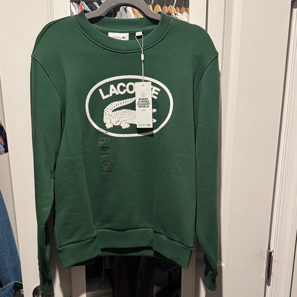 Lacoste Dark Green Crewneck Sweatshirt